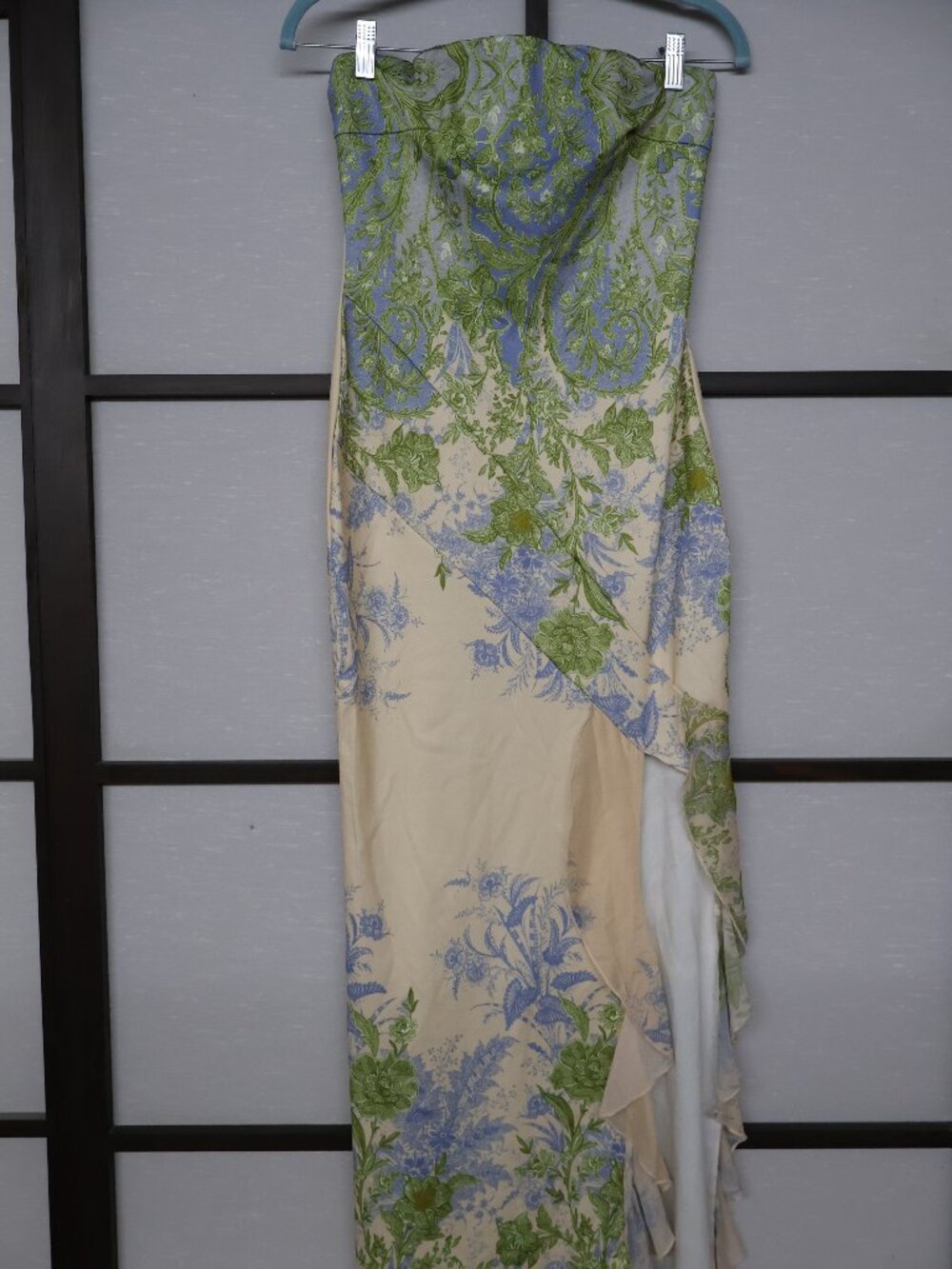 NWT Commense Monet Floral Print Split Midi Dress Size S